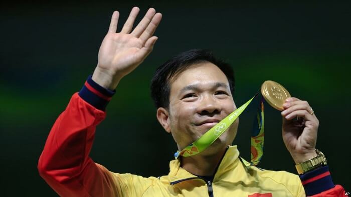 Trần Xuân Vinh - vận động viên giành được huy chương vàng đầu tiên cho Việt Nam tại đấu trường thể thao Olympic